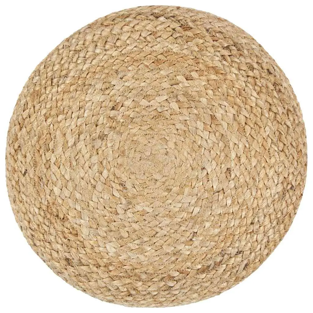 Handmade Pouffe Footstool 40x45 cm Brown Jute