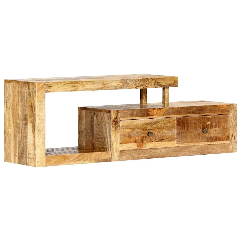 Solid Mango Wood TV Cabinet 120x30x40cm