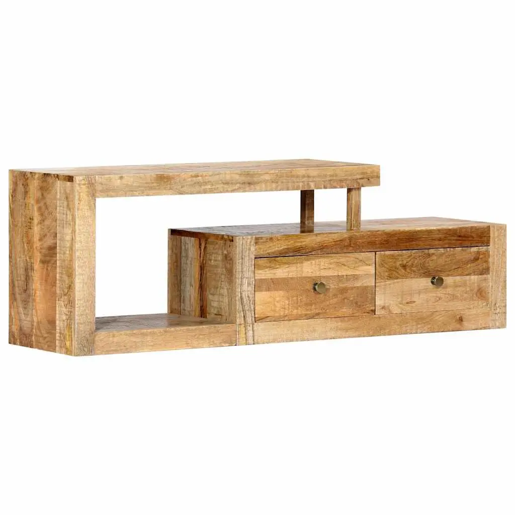 Solid Mango Wood TV Cabinet 120x30x40cm