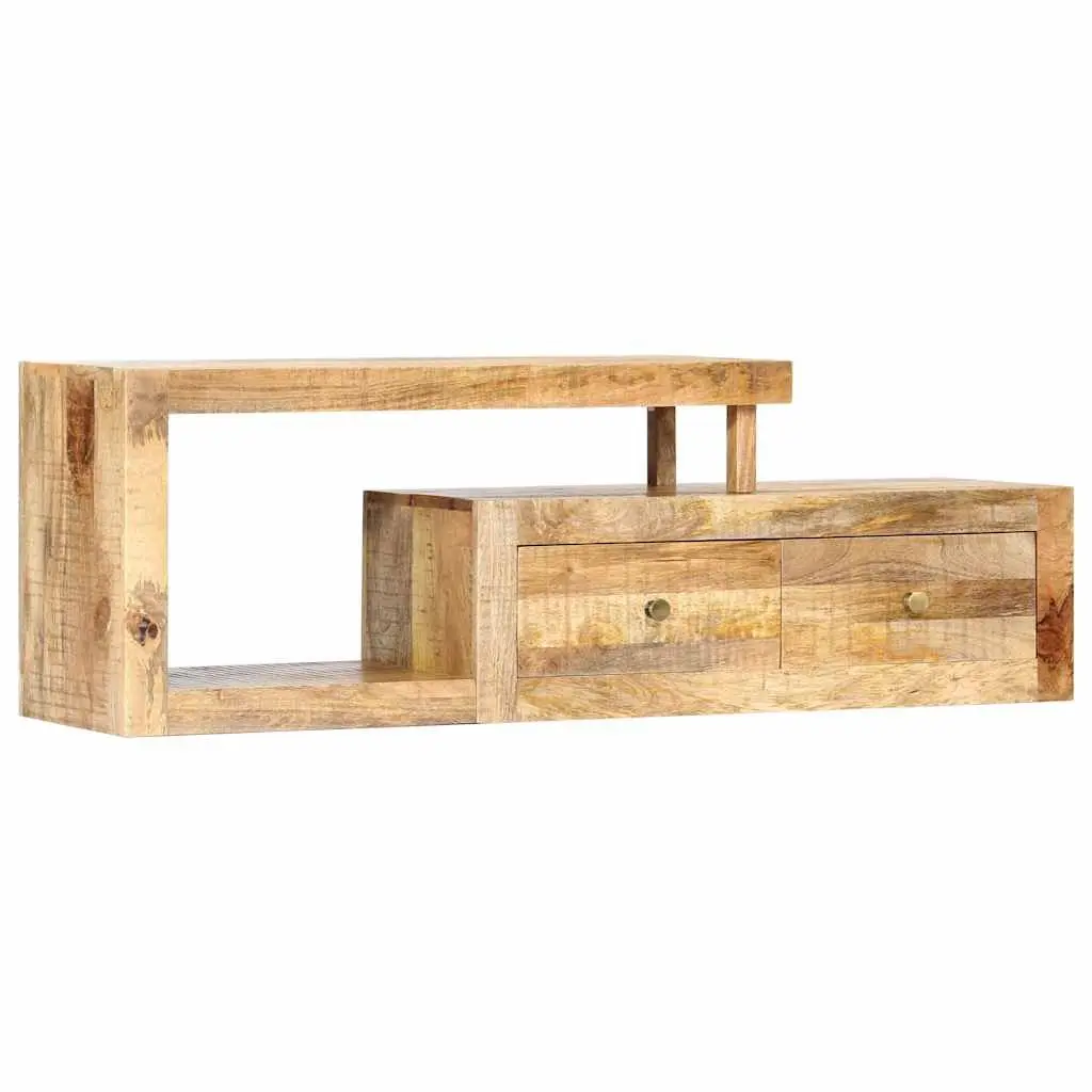 Solid Mango Wood TV Cabinet 120x30x40cm