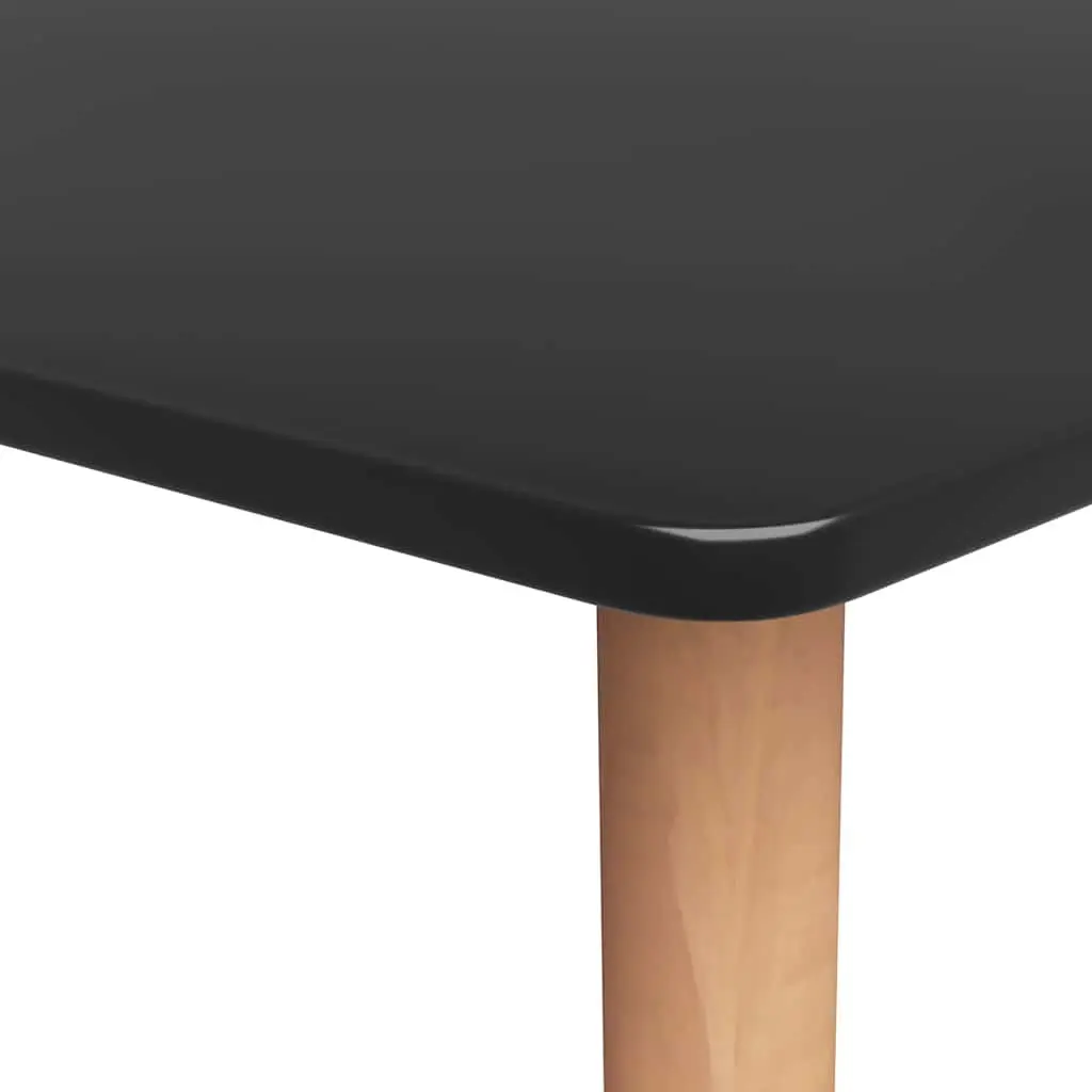Bar Table MDF Metal Legs 120 x 60 x 105 cm Black