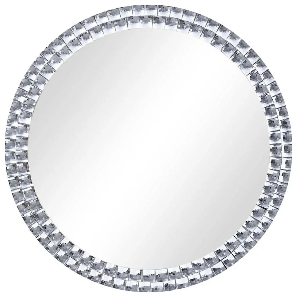 Round 50cm Wall Mirror with Tempered Glass