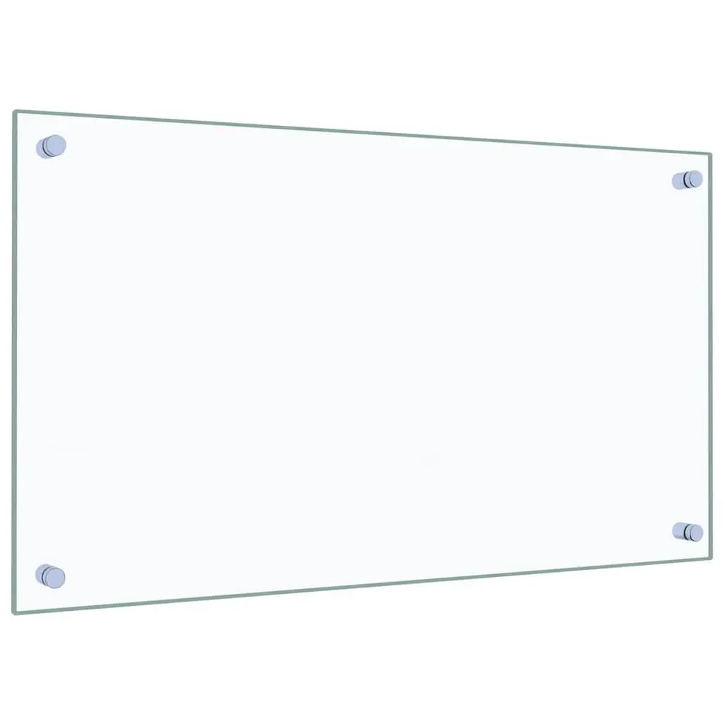 Kitchen Splashback Tempered Glass 70x40cm Transparent