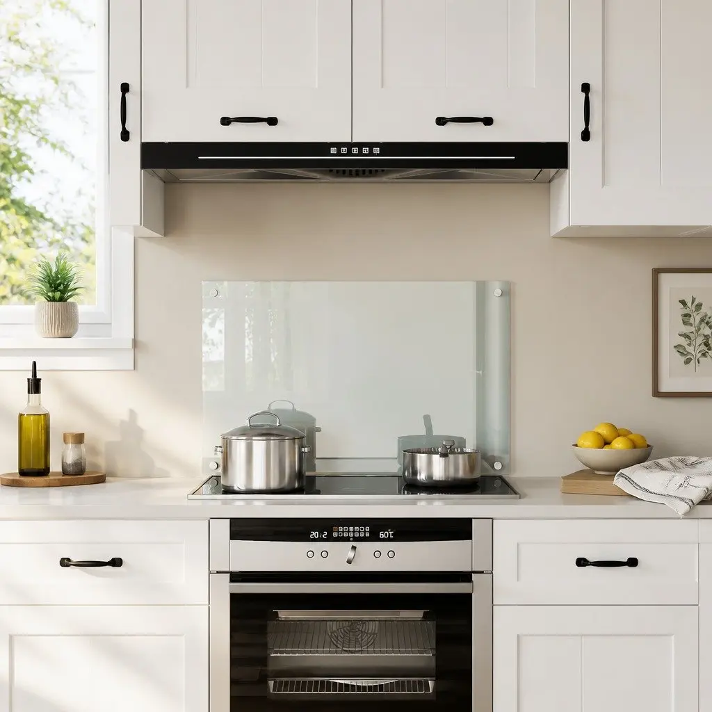 Tempered Glass Kitchen Splashback 80x50 cm