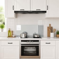 Tempered Glass Kitchen Backsplash 100x40cm - Heat-Resistant