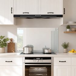 Durable Tempered Glass Kitchen Splashback 100x60cm