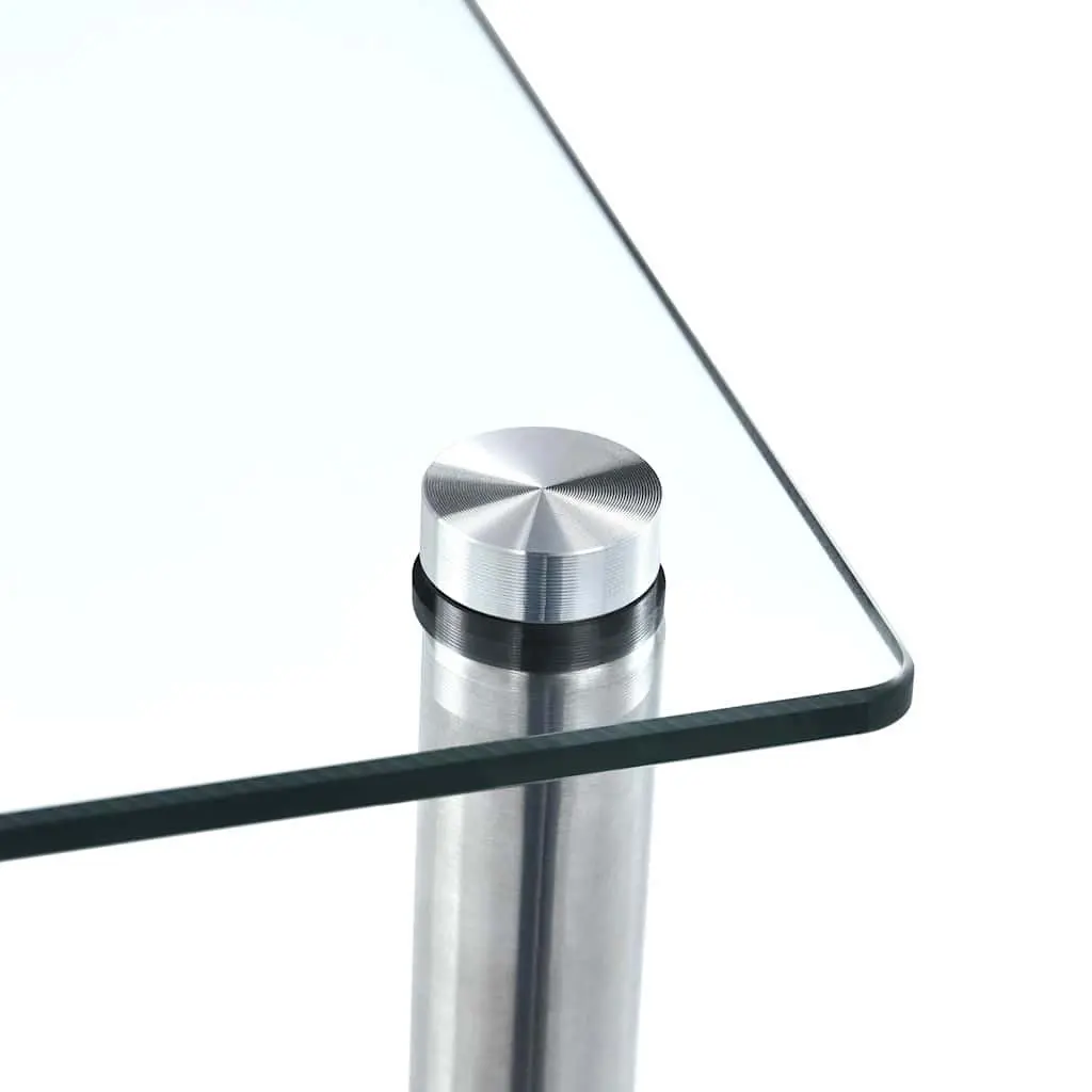 5-Tier Tempered Glass Standing Shelf Unit