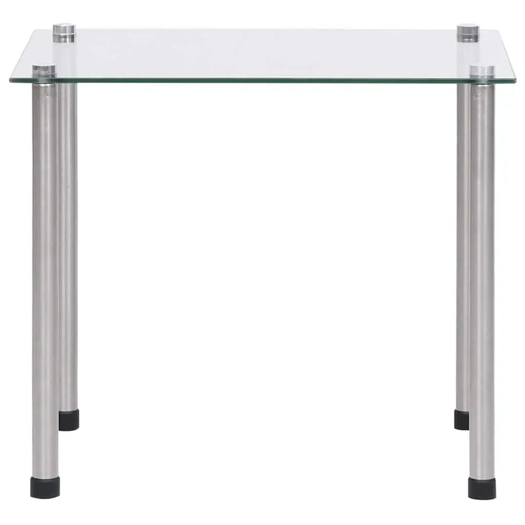 Set of 3 Modern Nesting Tables with Stainless Steel Legs