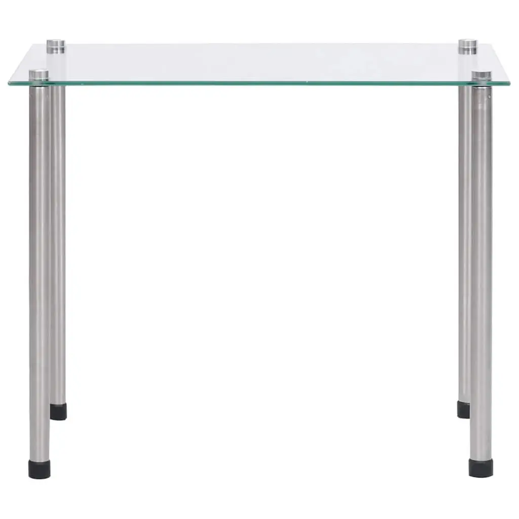 Set of 3 Modern Nesting Tables with Stainless Steel Legs