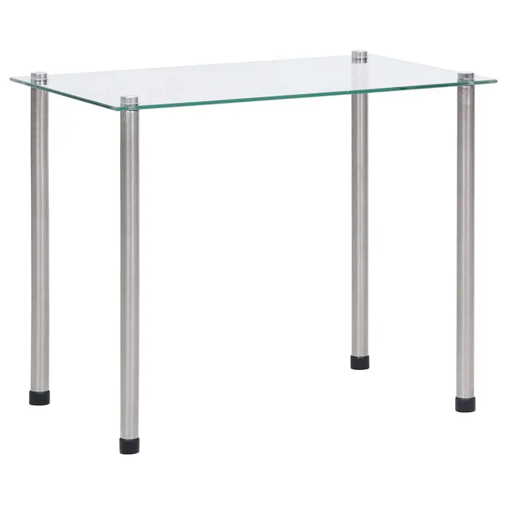 Set of 3 Modern Nesting Tables with Stainless Steel Legs