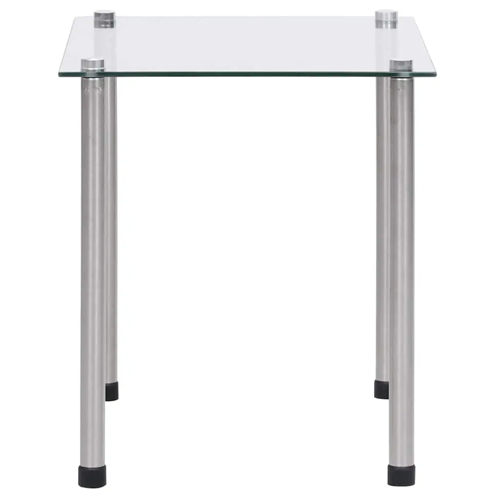 Set of 3 Modern Nesting Tables with Stainless Steel Legs