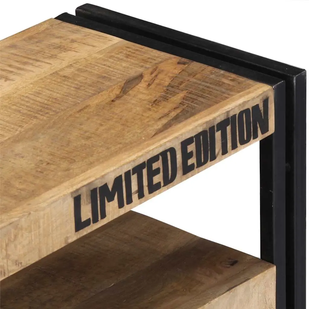 Solid Mango Wood TV Cabinet with Drawers, 100x30x45 cm