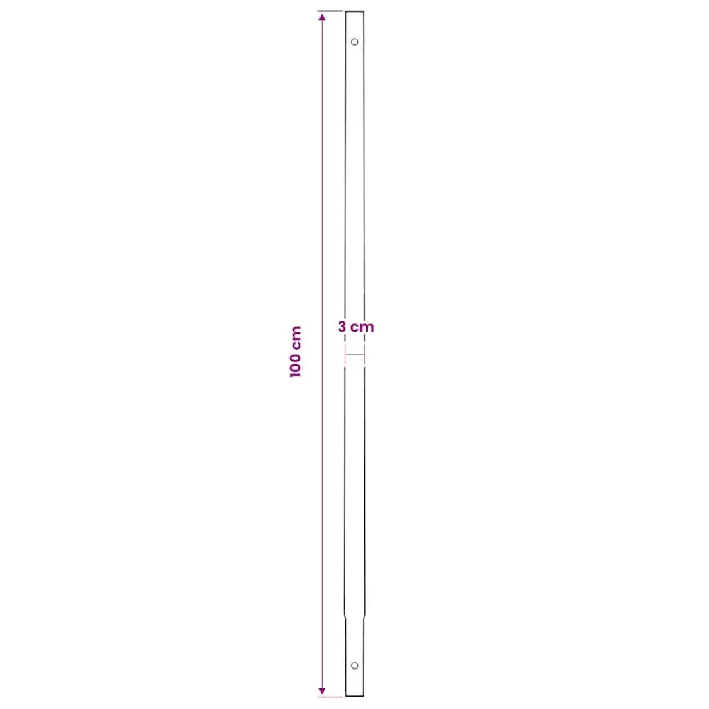 Ground Drill Steel 120mm with Handle and 5m Extension Tubes