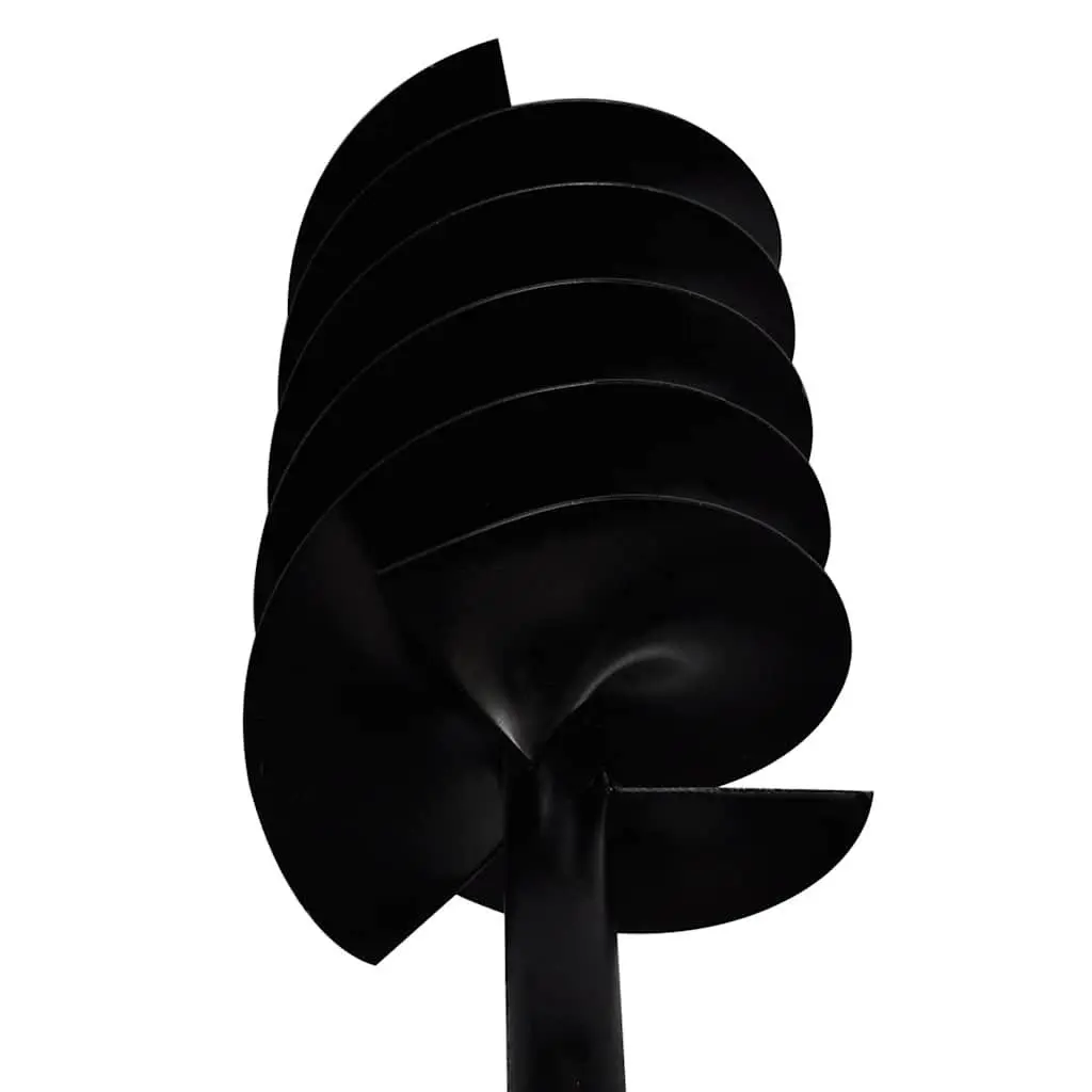 Ground Drill Auger Steel 180mm with Handle 5m Extension Tubes
