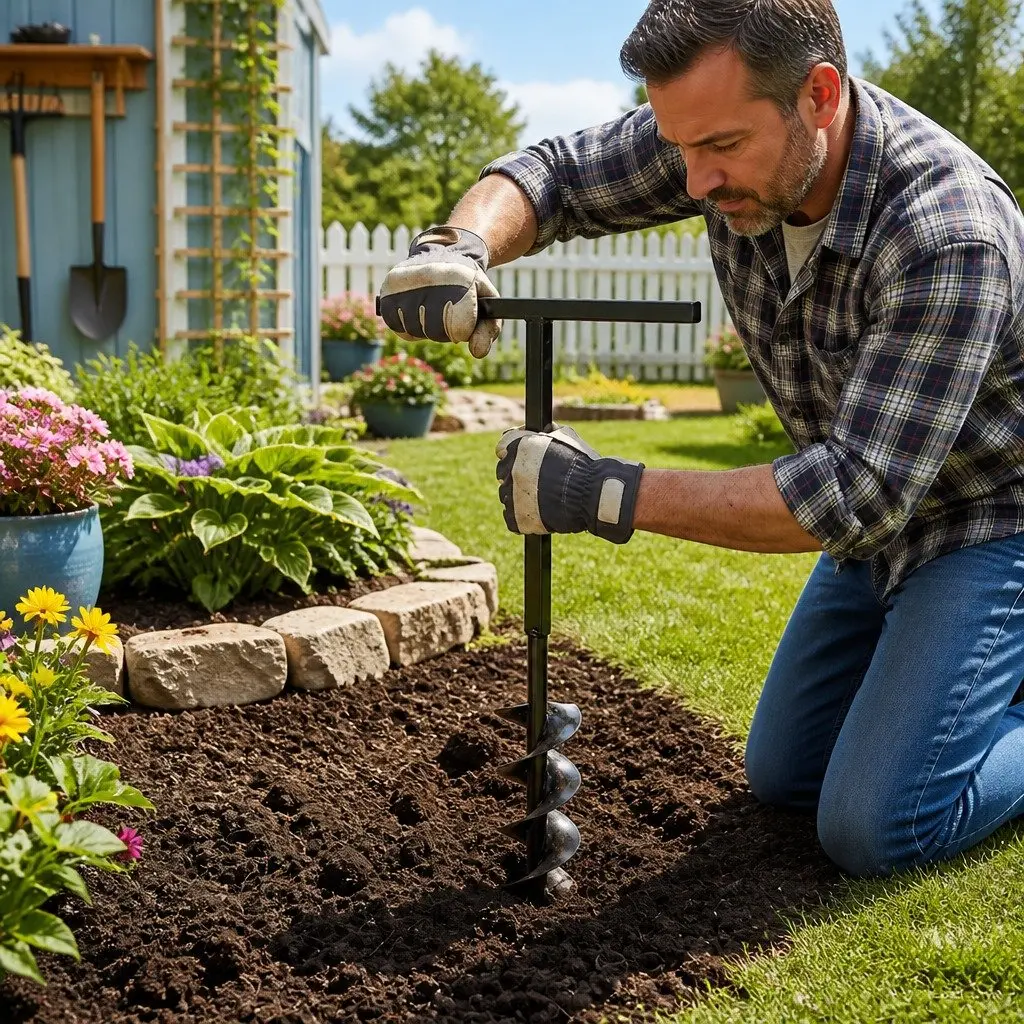 80mm Ground Drill with Handle and Extension Tubes