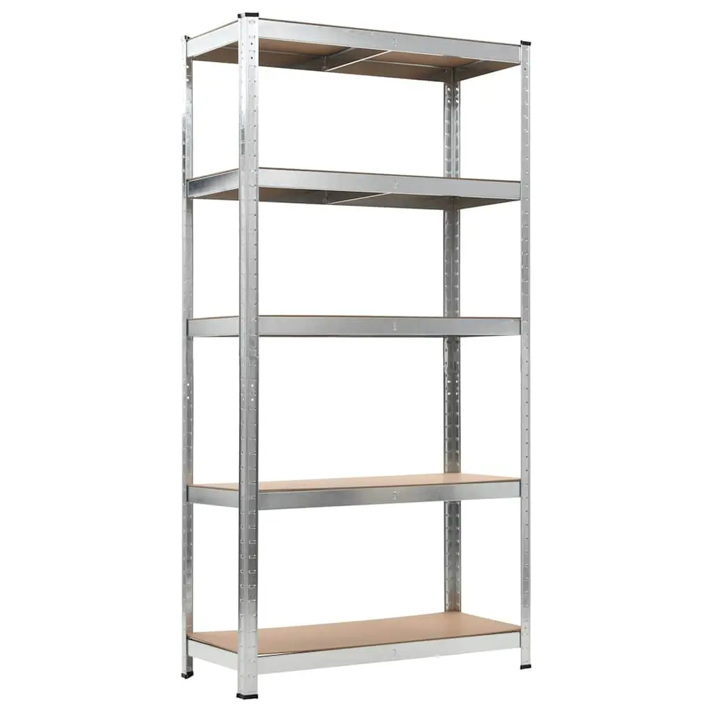 Heavy Duty Silver Shelving Unit for Robust Storage