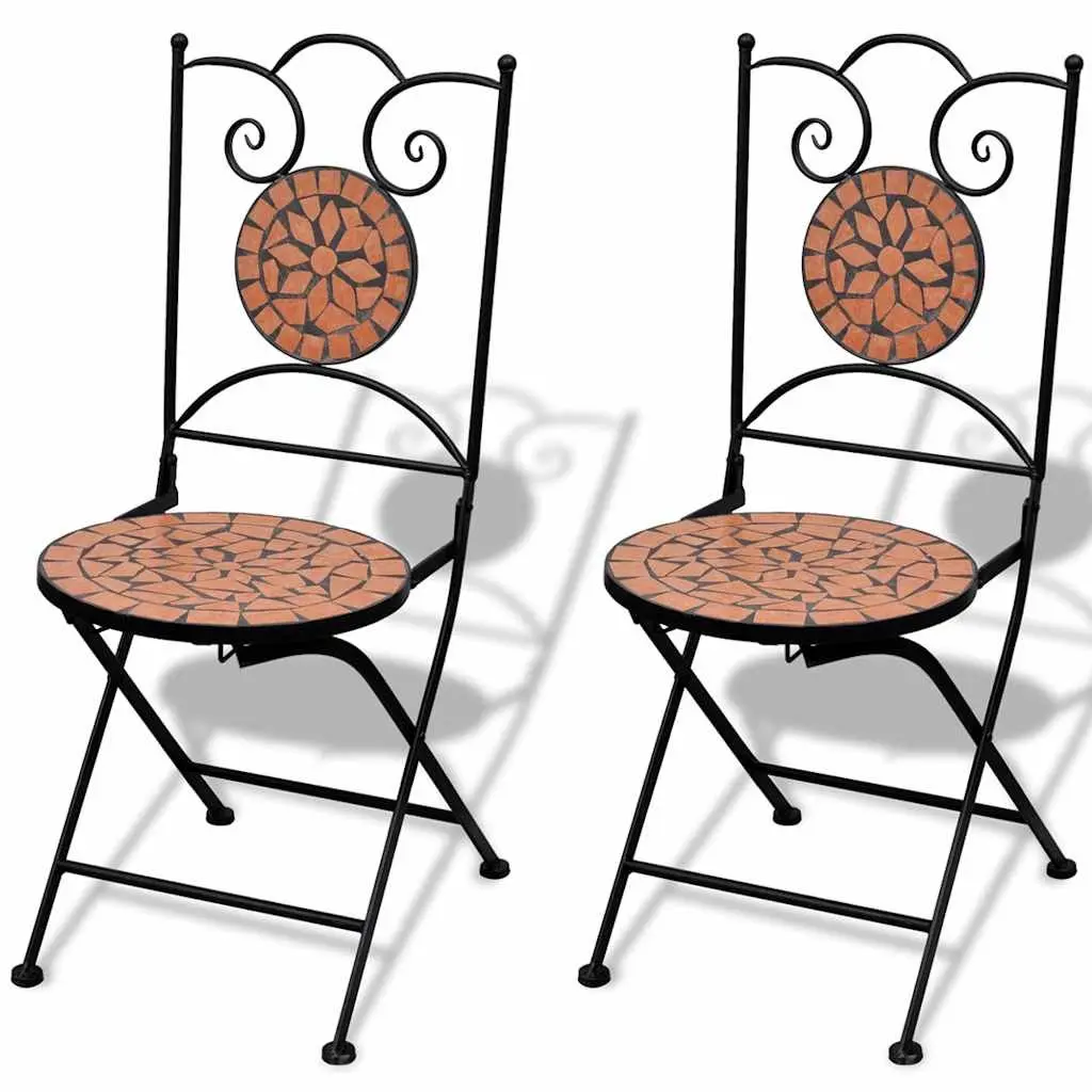 3 Piece Mosaic Bistro Set for Outdoor Use