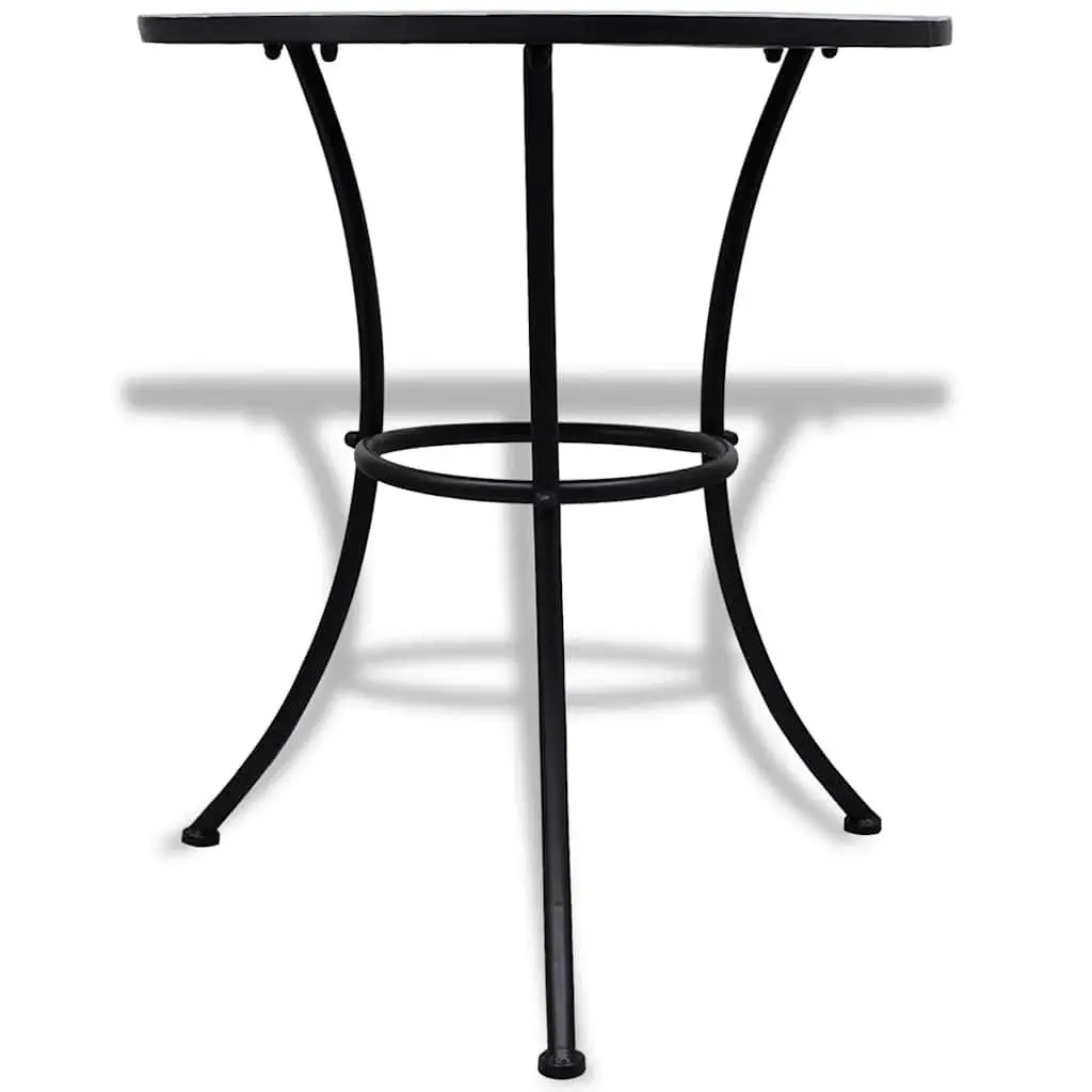 Bistro Set Ceramic Tile Blue White 3 Piece Outdoor Patio Garden Furniture Chairs