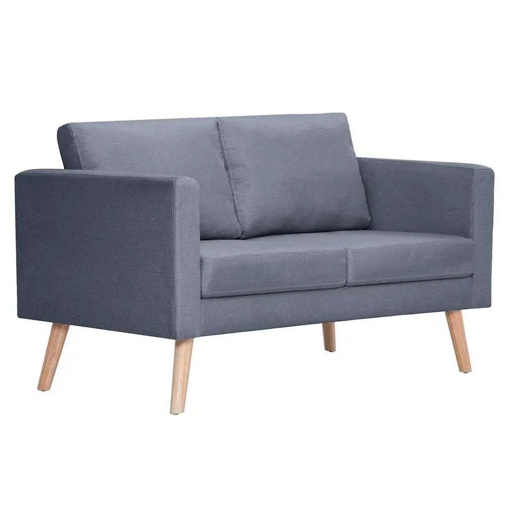 Grey Fabric 2-Seater and 3-Seater Sofa Set