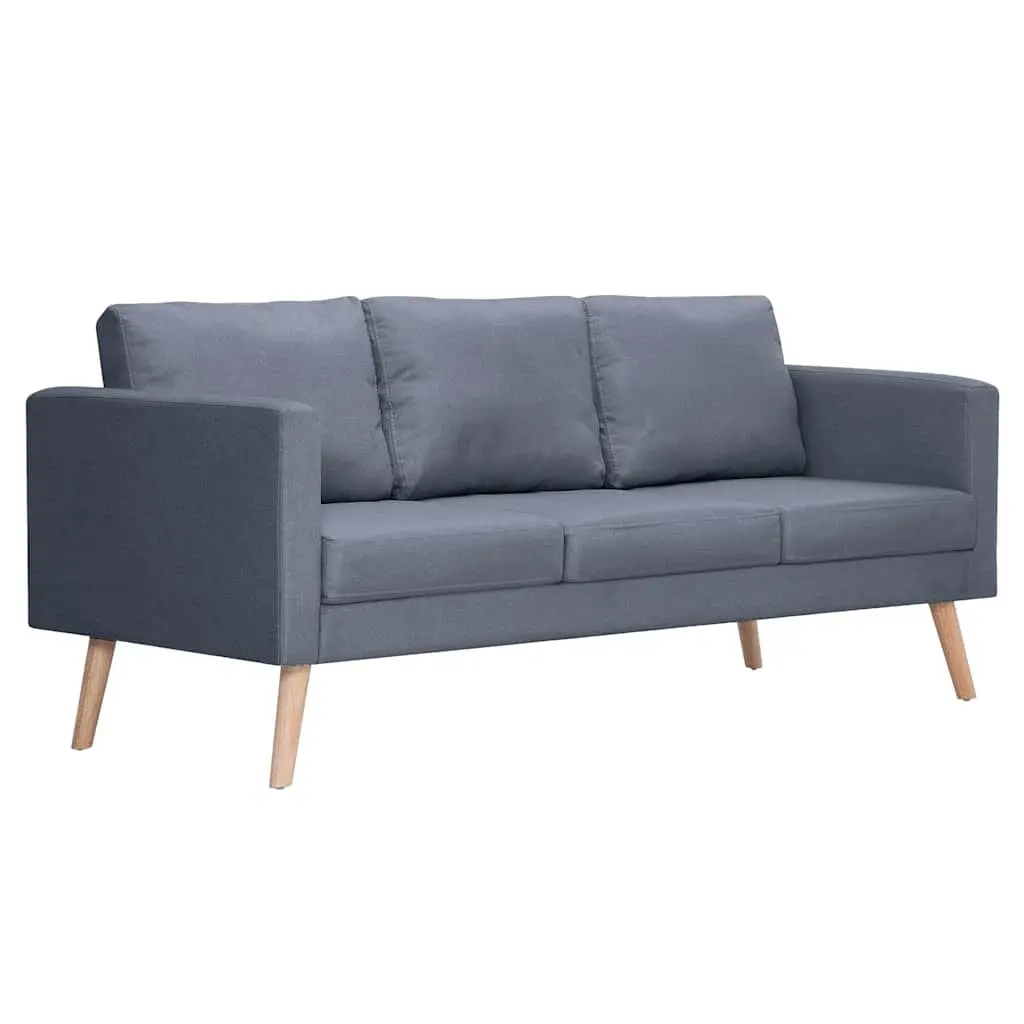 Grey Fabric 2-Seater and 3-Seater Sofa Set