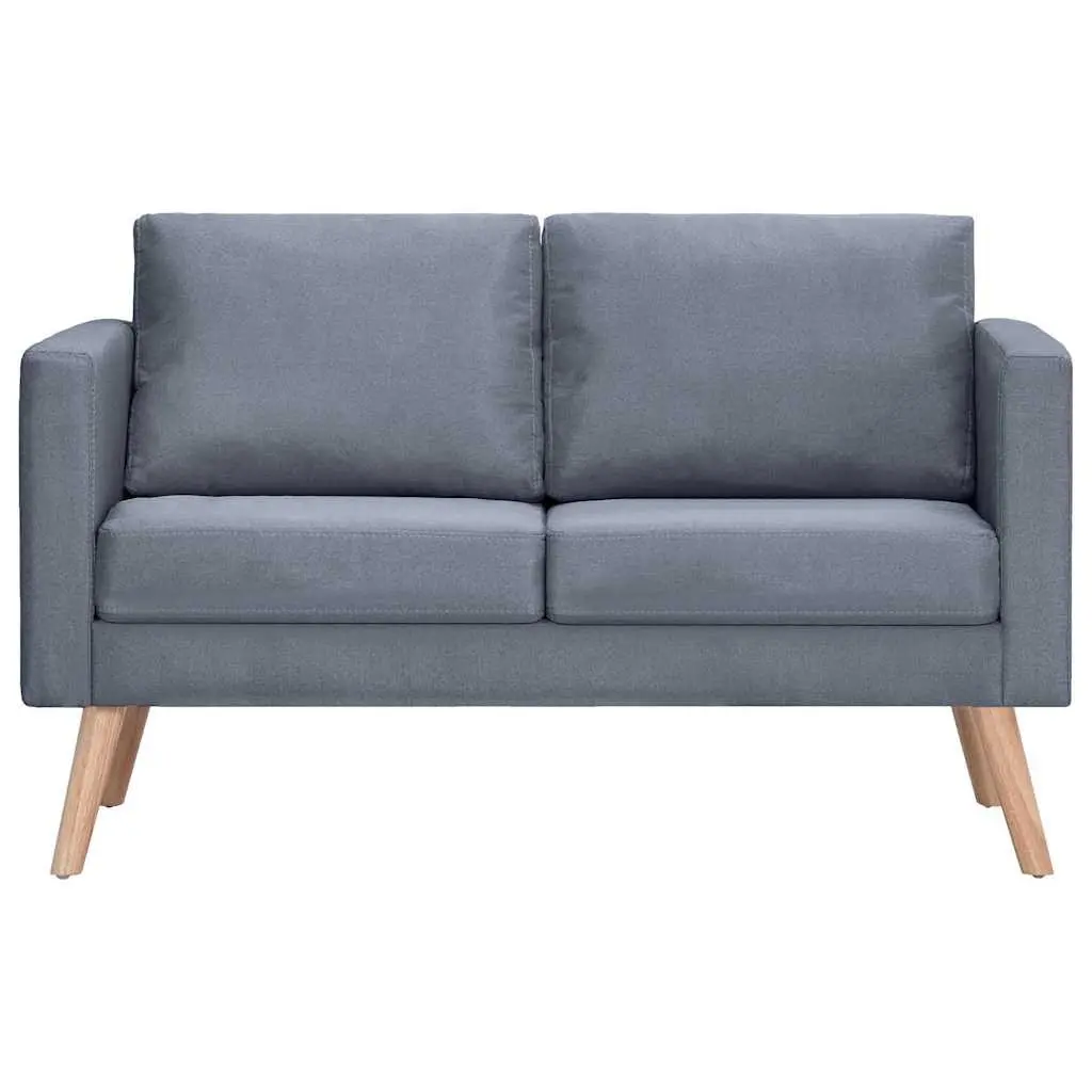 Grey Fabric 2-Seater and 3-Seater Sofa Set
