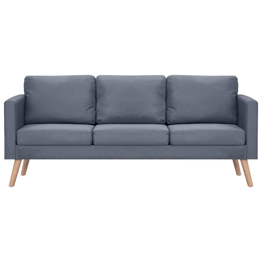 Grey Fabric 2-Seater and 3-Seater Sofa Set