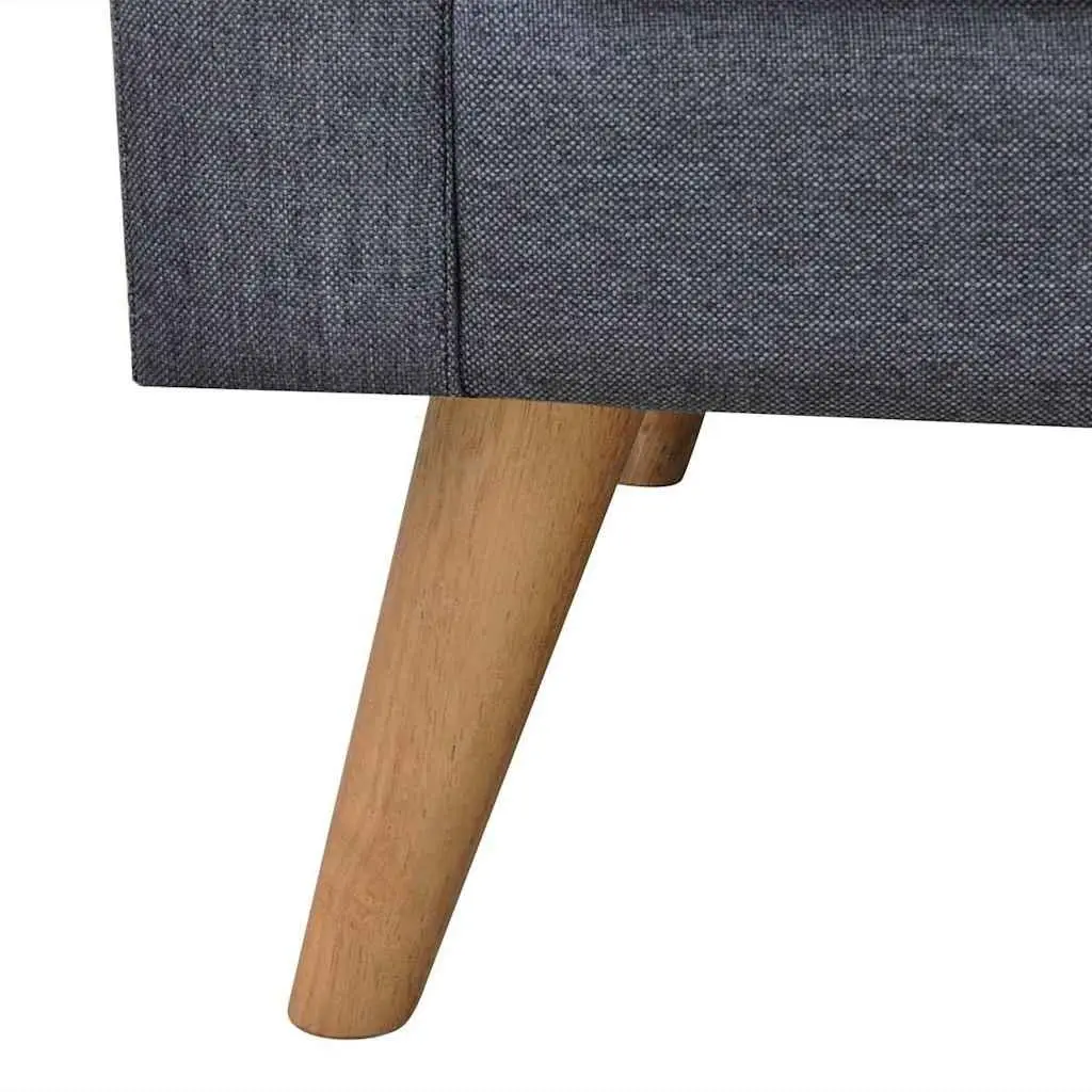 Grey Fabric 2-Seater and 3-Seater Sofa Set