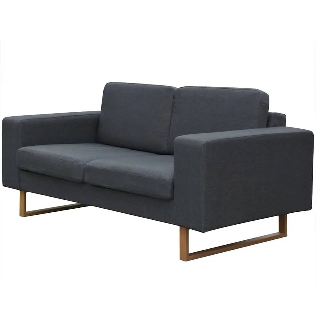 Grey Sofa Set with Removable Cushions