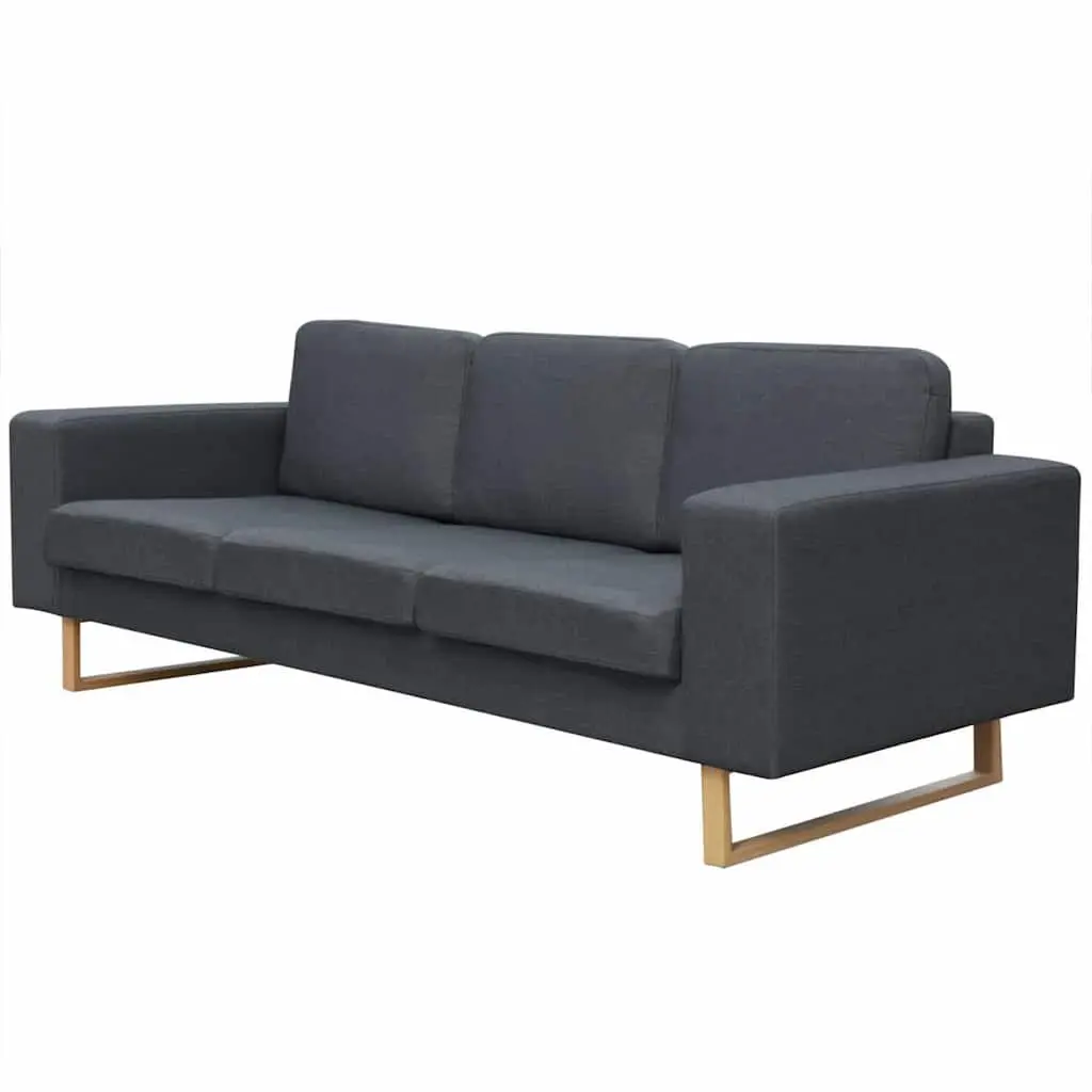 Grey Sofa Set with Removable Cushions
