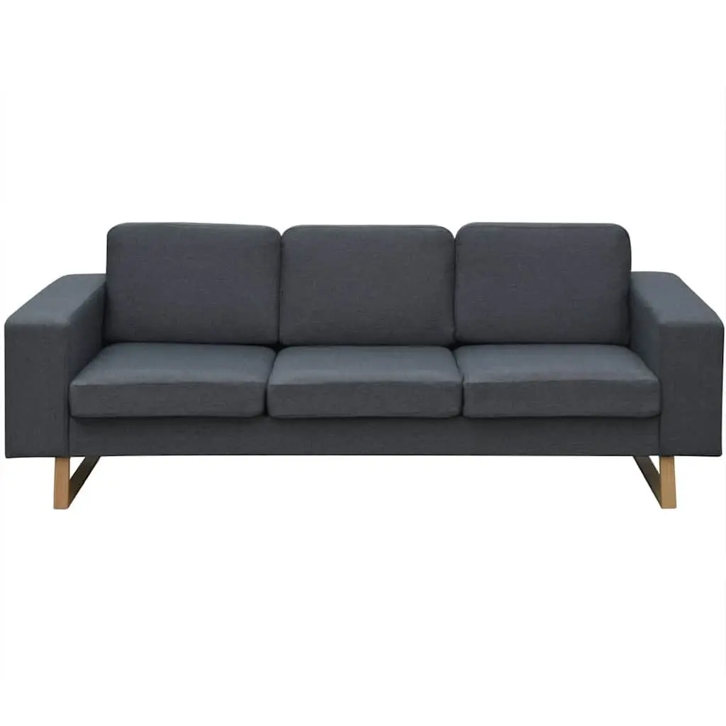 Grey Sofa Set with Removable Cushions