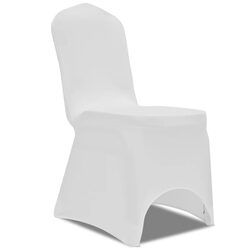 Premium White Stretch Chair Covers Set 100 pcs
