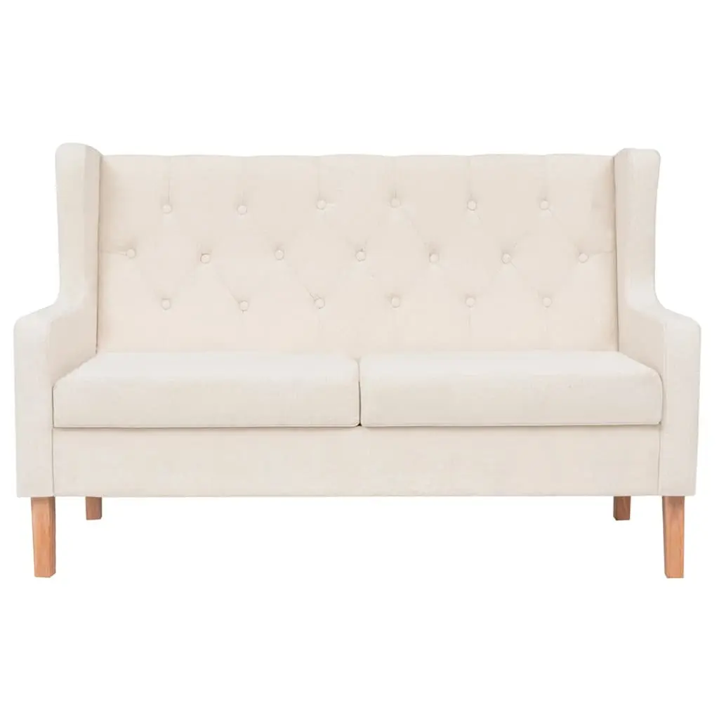 3-Piece Fabric Sofa Set Armchair 2-Seater 3-Seater Living Room White