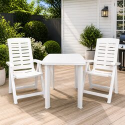 Durable 3 Piece Bistro Set for Outdoor Dining