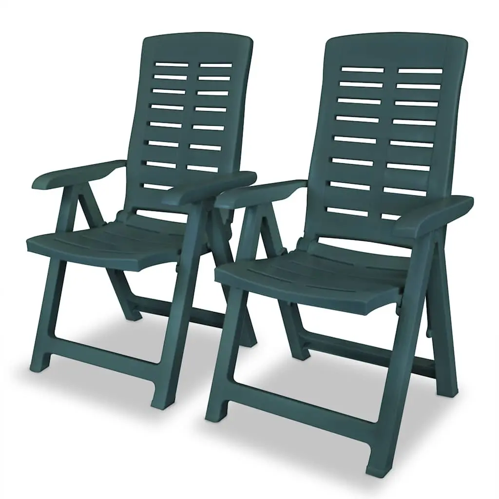 3 Piece Garden Bistro Set with Folding Chairs