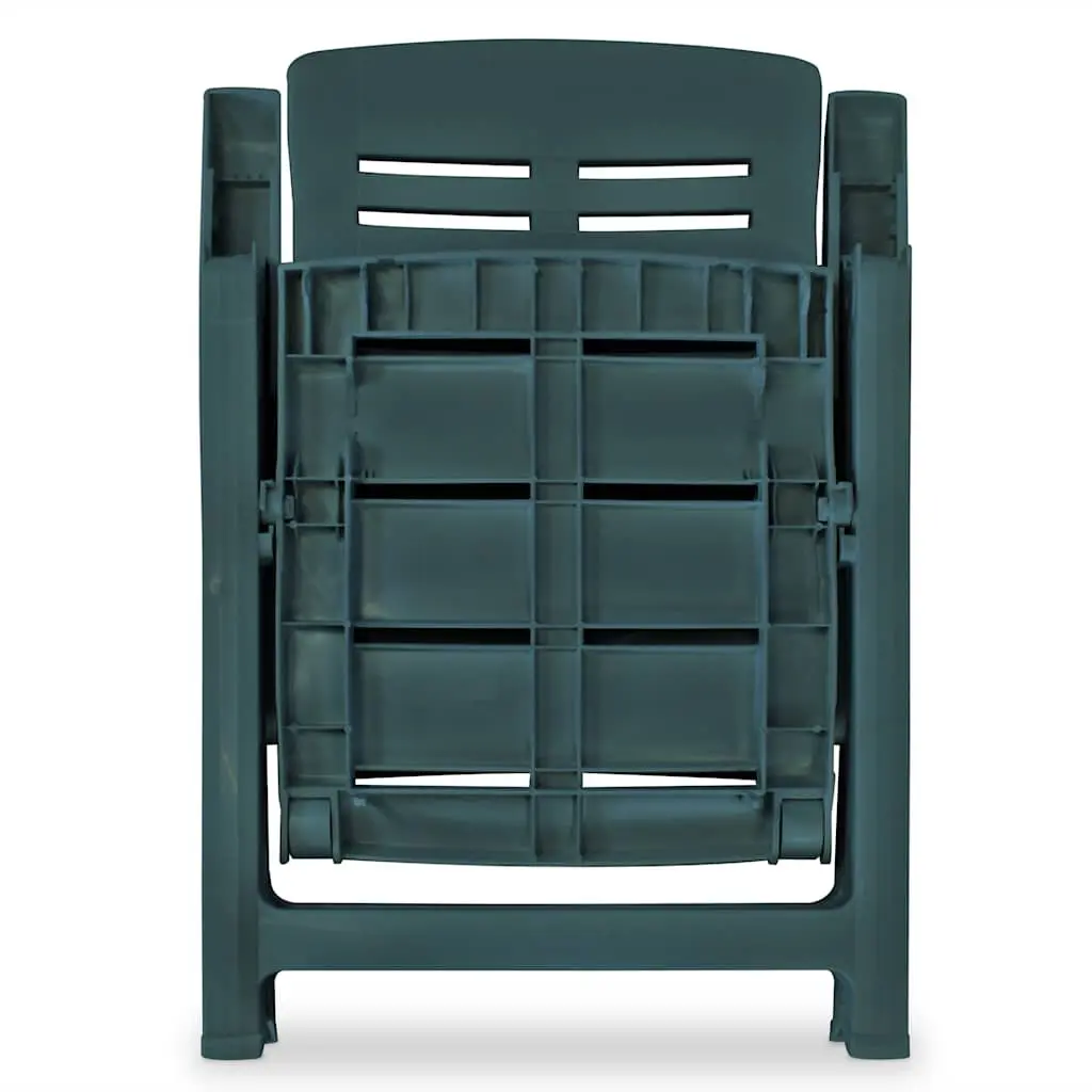 3 Piece Garden Bistro Set with Folding Chairs