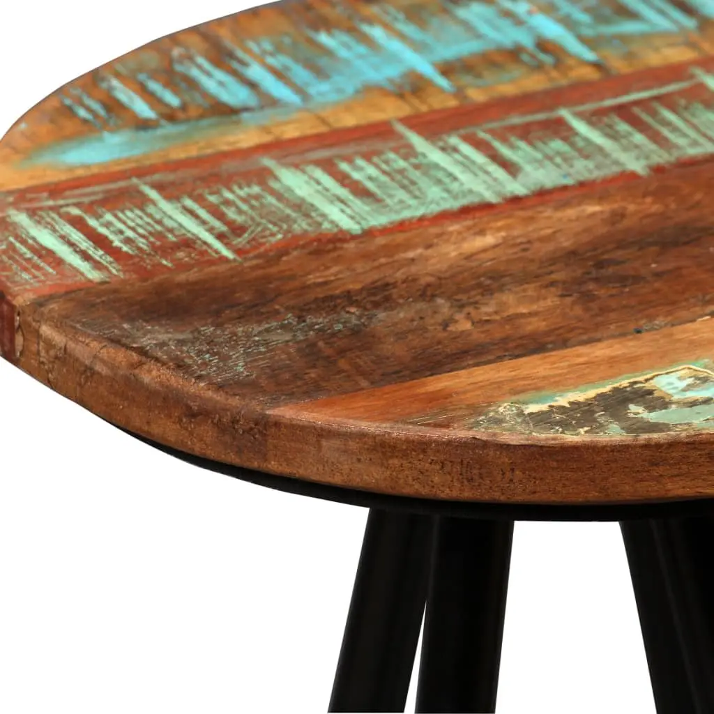Bar Set Solid Reclaimed Wood Industrial Style 5 Piece Brown