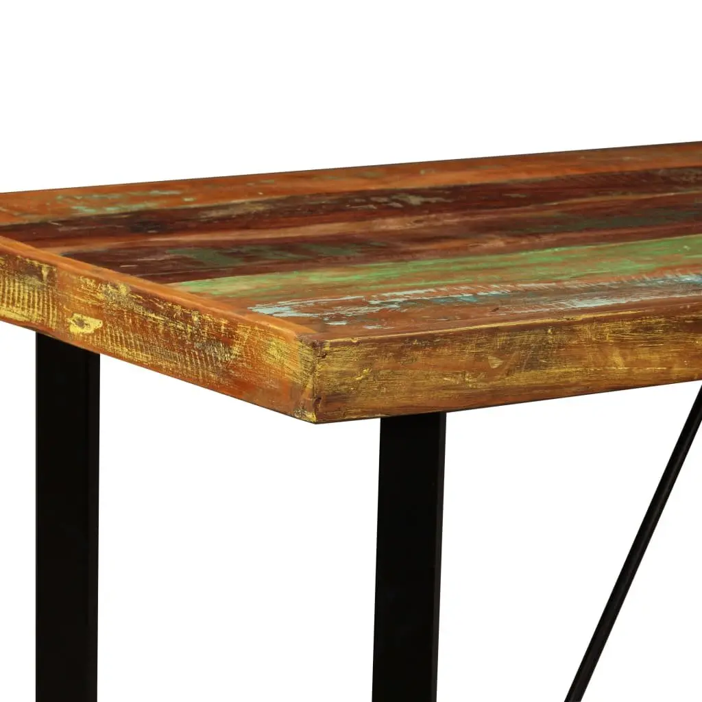 Bar Set Solid Reclaimed Wood Industrial Style 5 Piece Brown