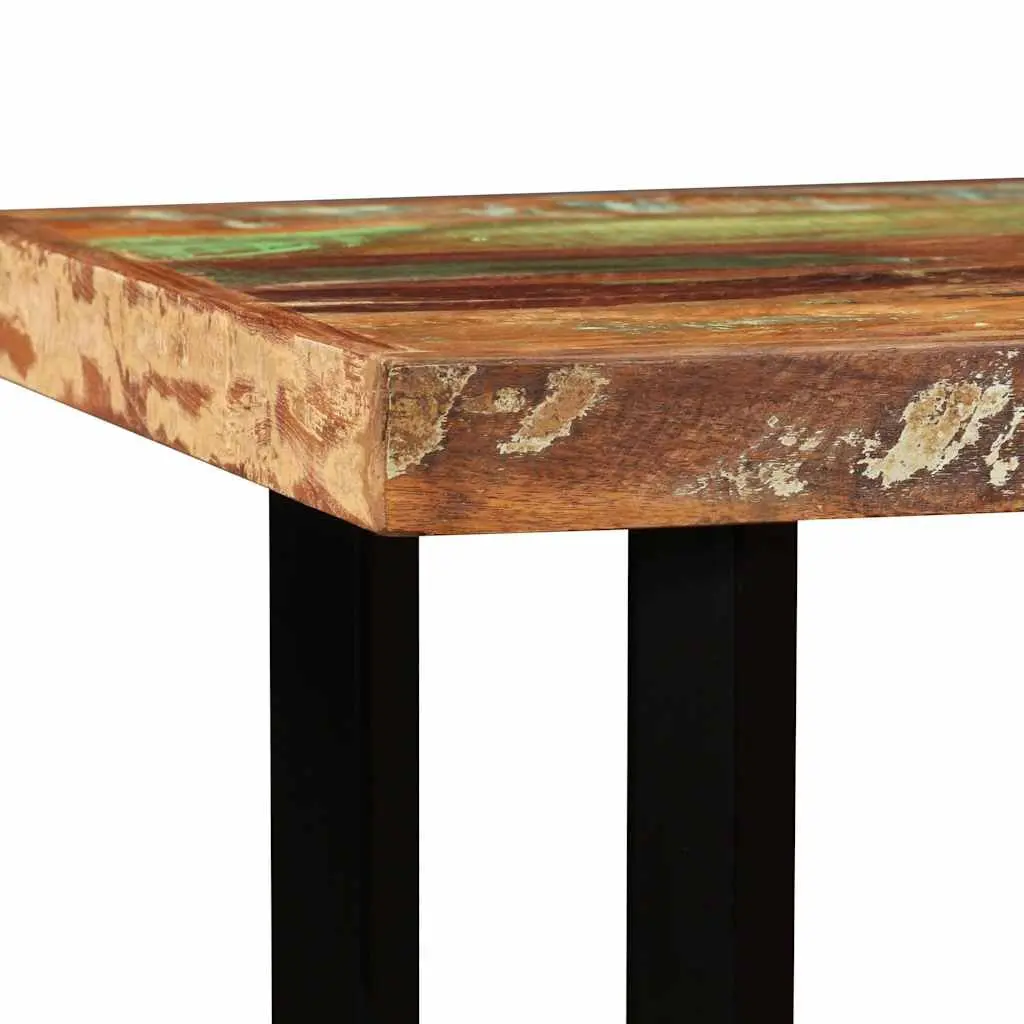 Bar Set Solid Reclaimed Wood Industrial Style 5 Piece Brown
