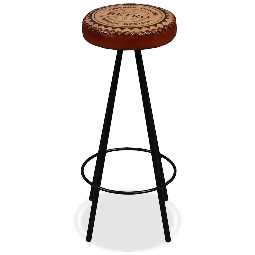 Bar Set Solid Reclaimed Wood Brown 5 Piece Industrial Kitchen Dining Table Stools