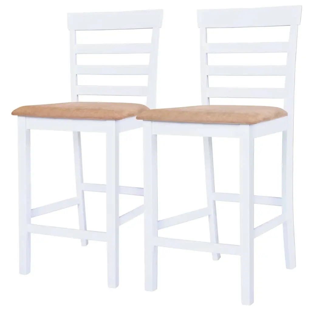 3-Piece Bar Table and Stool Set in Dark Brown