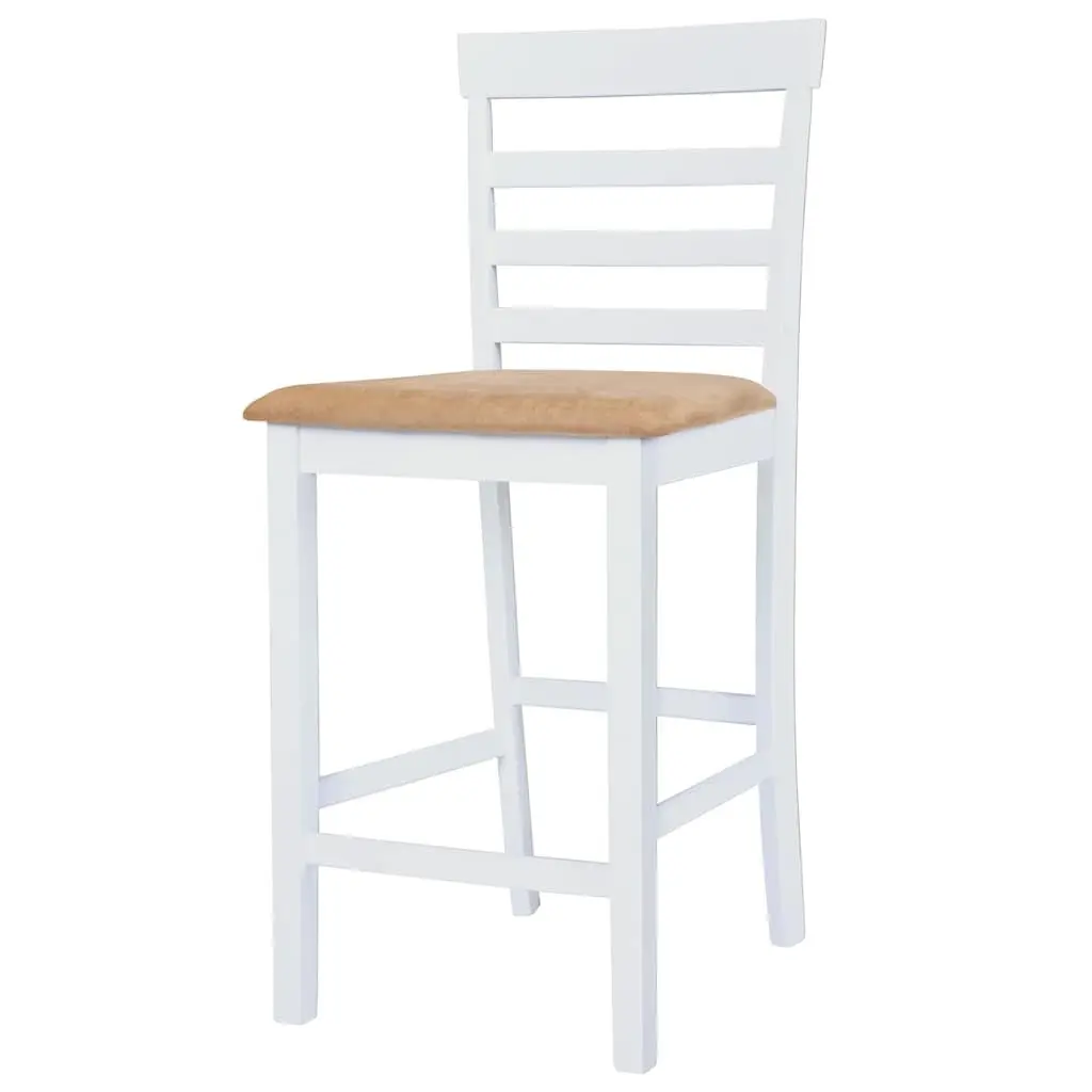 3-Piece Bar Table and Stool Set in Dark Brown