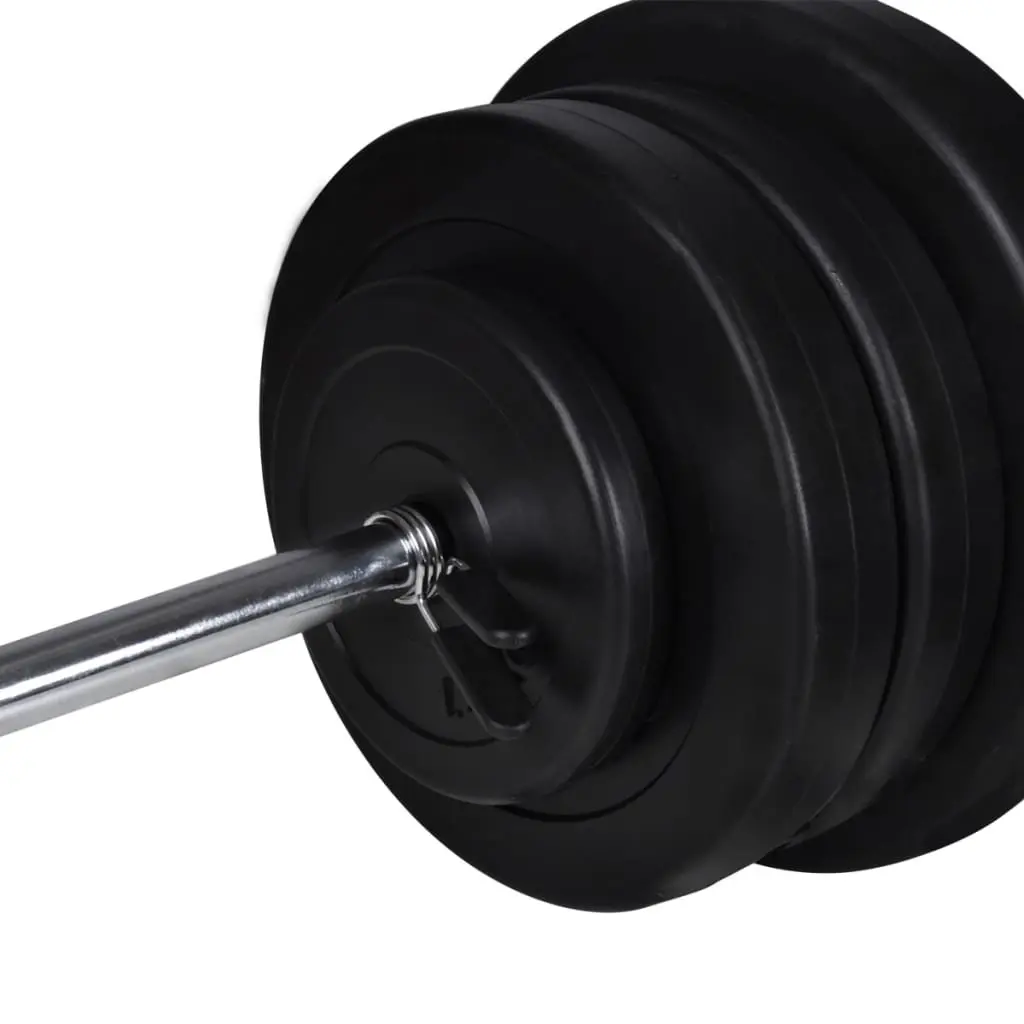 Adjustable Workout Bench with Barbell and Dumbbells