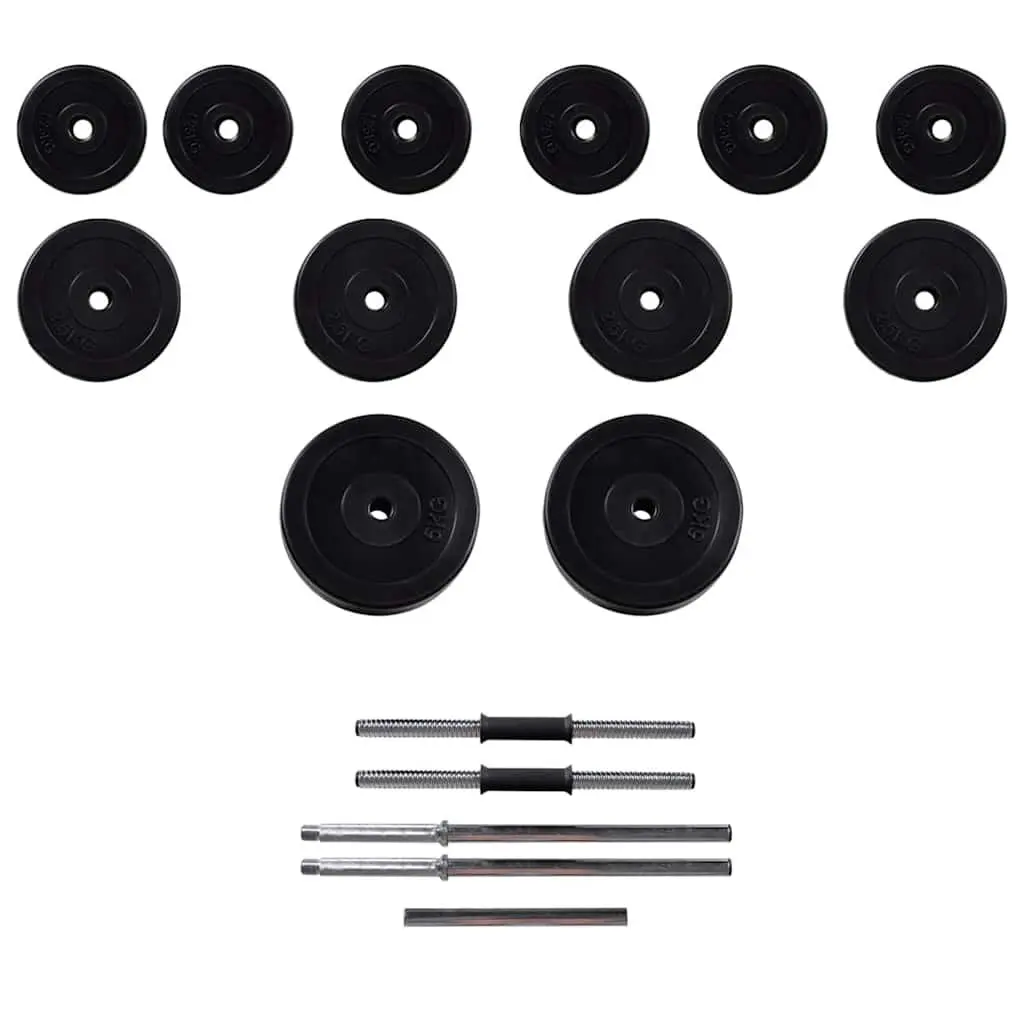 Adjustable Weight Bench with 30.5kg Barbell Set