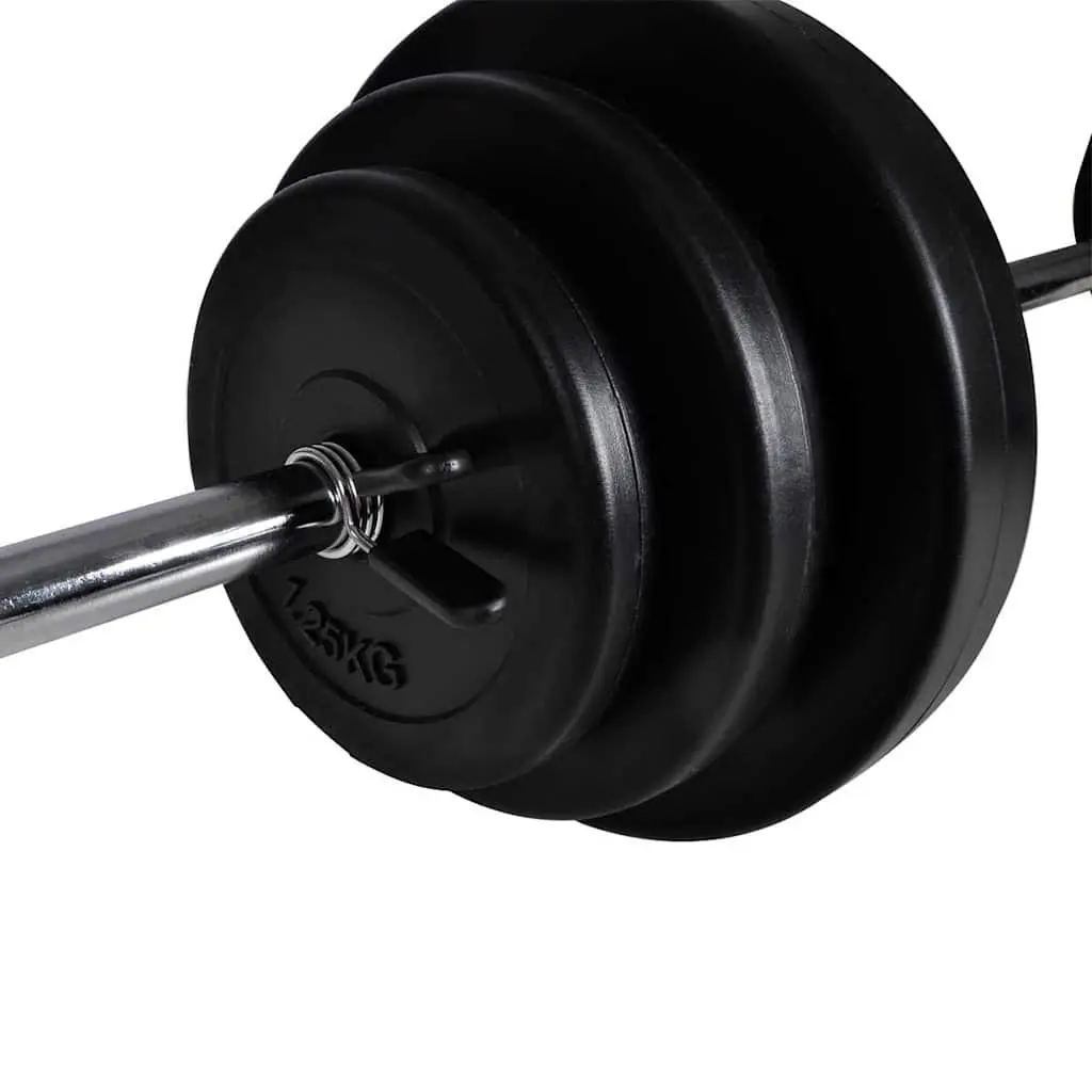 Adjustable Weight Bench with 30.5kg Barbell Set