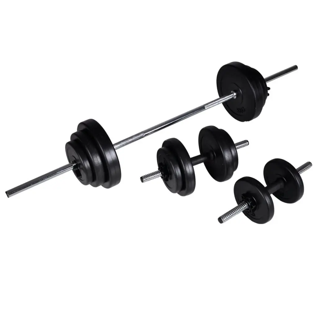 Adjustable Weight Bench and Barbell Set 30.5kg