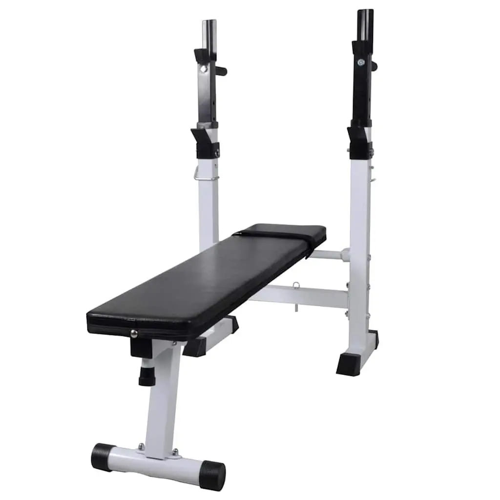 Adjustable Workout Bench with Weight Rack Set