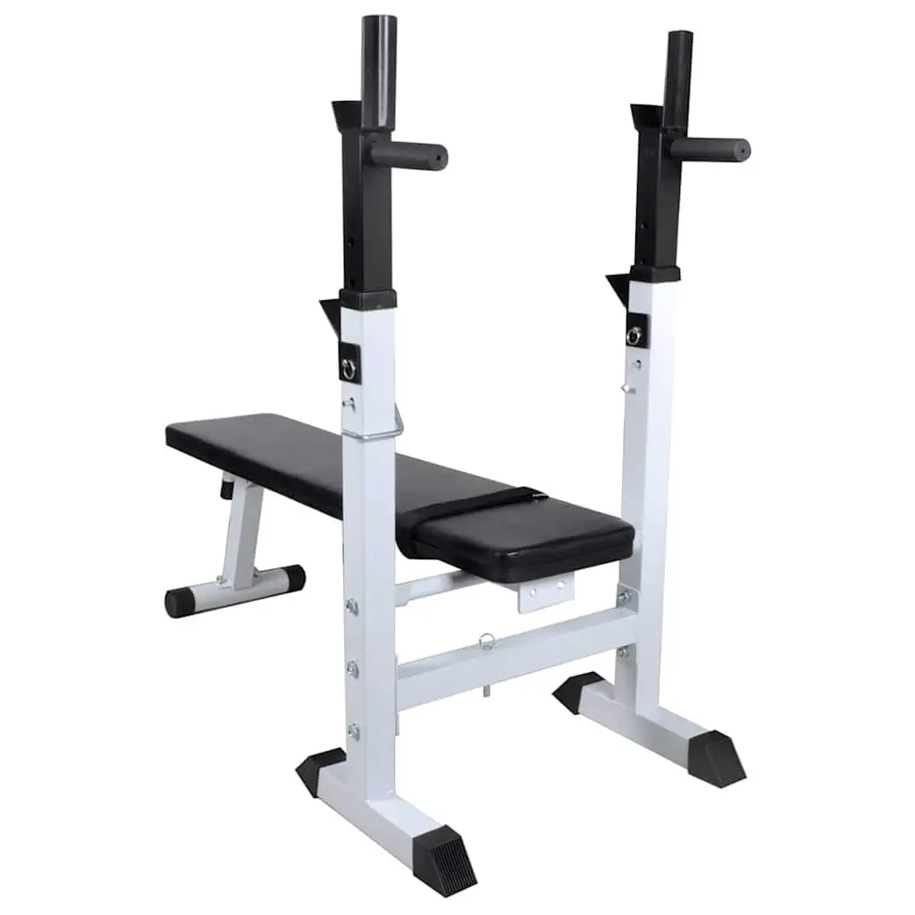 Adjustable Workout Bench with Weight Rack Set