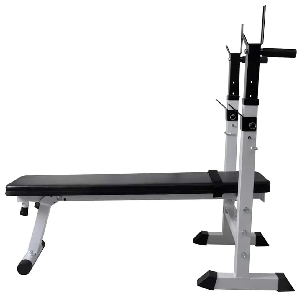 Adjustable Workout Bench with Weight Rack Set