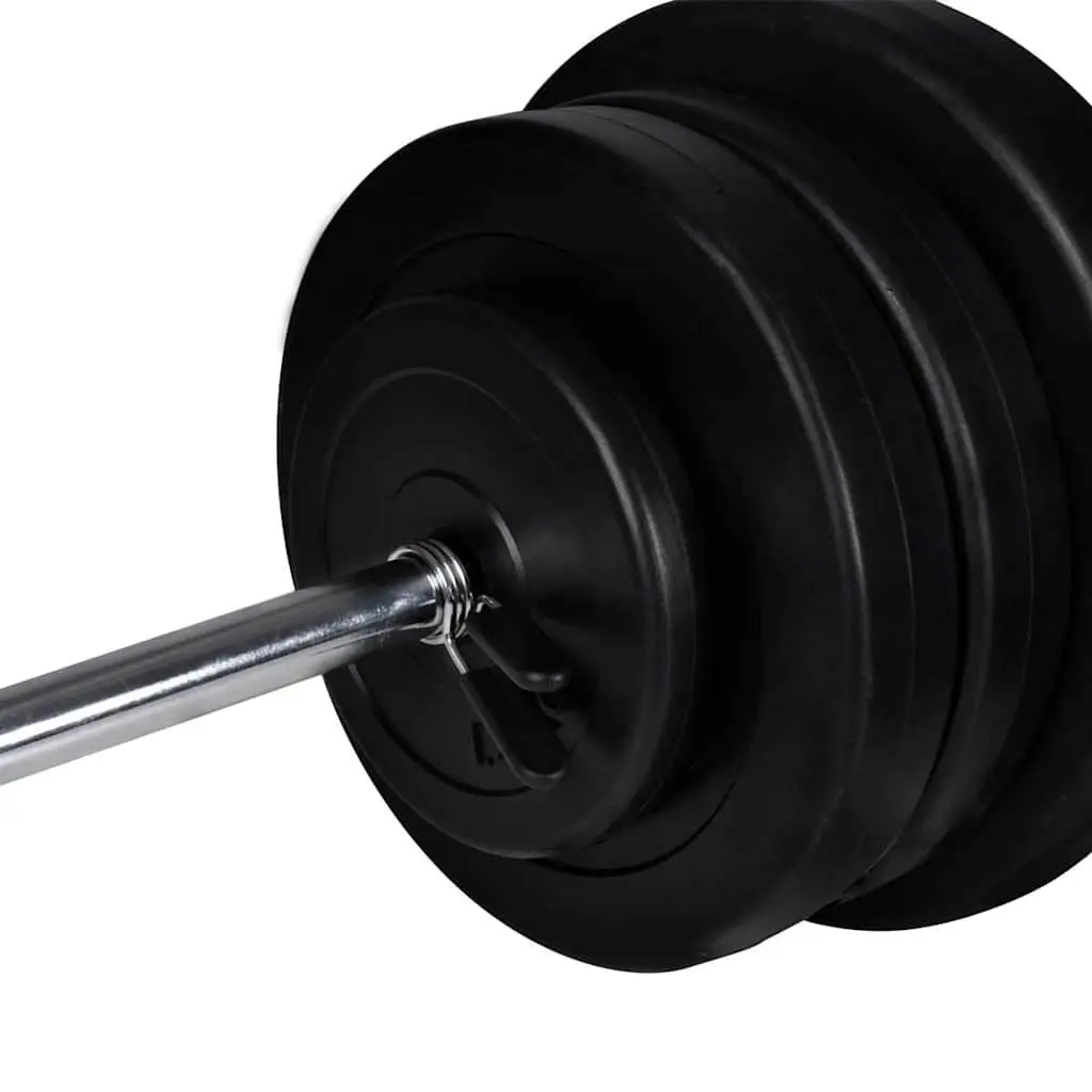 Adjustable Workout Bench with Weight Rack Set