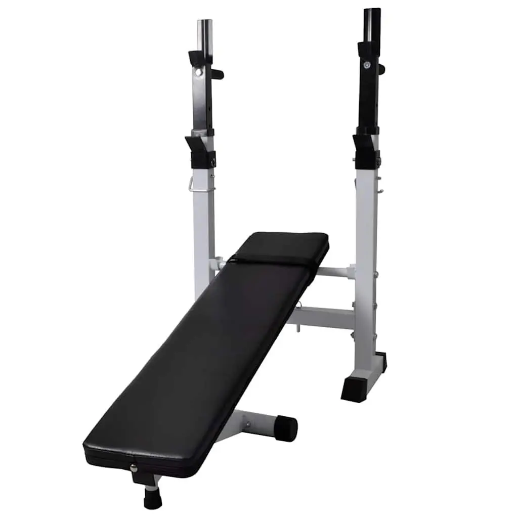 Adjustable Workout Bench with Weight Rack Set